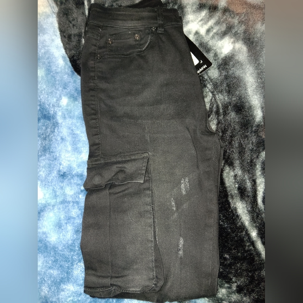 cargo utility denim jeans
